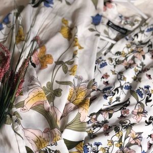 New York & Company Floral Blouse